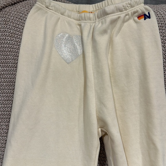Aviator Nation glitter Heart sweatpants - Picture 5 of 6